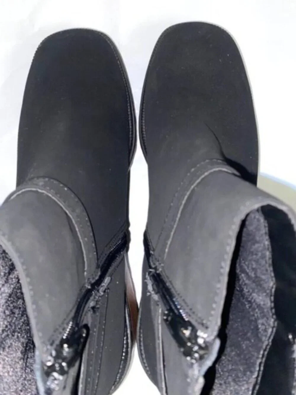 Bamboo Affirm Lug Sole Bootie Women's Boot Black Size 10